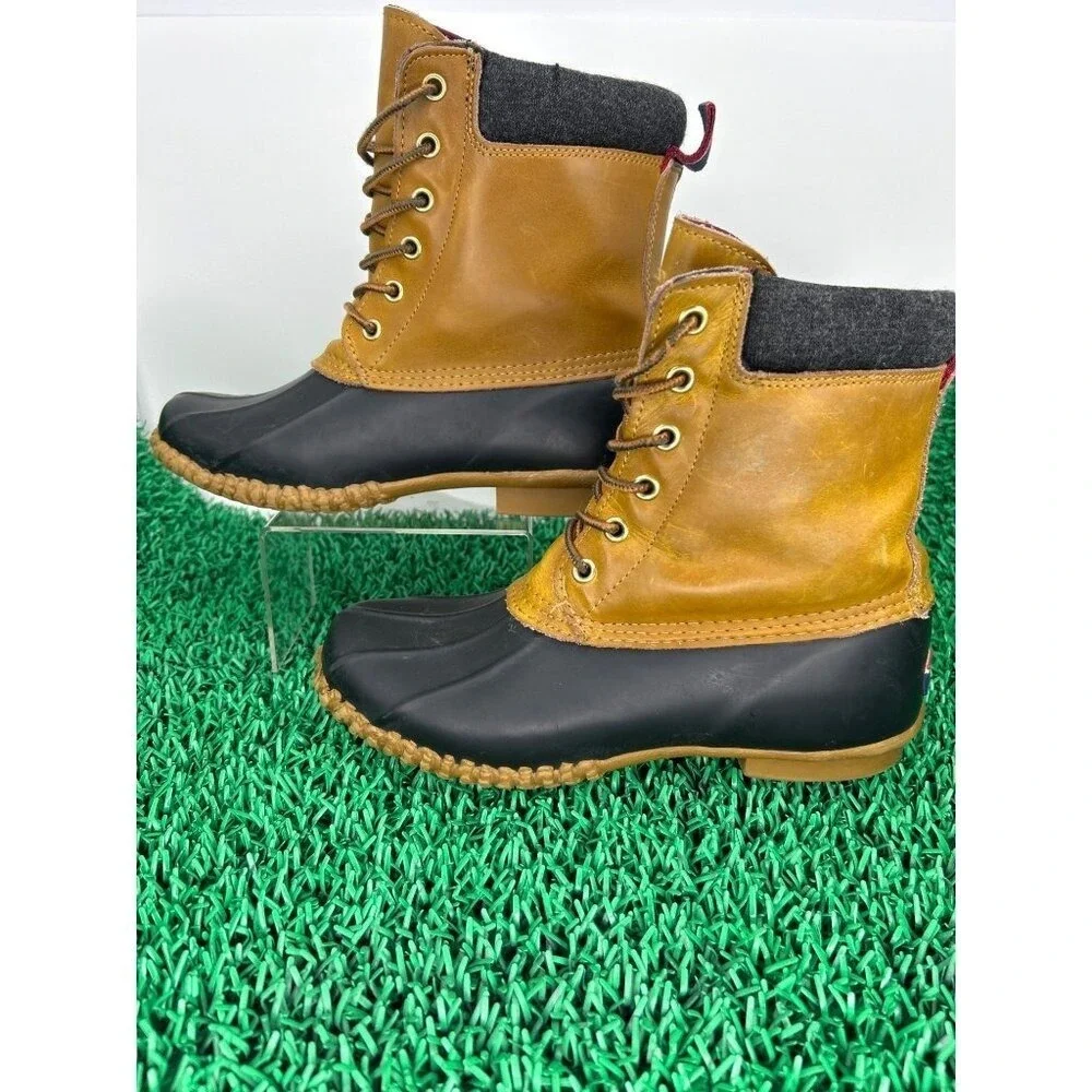 Tommy Hilfiger Duck Boots Women's Size 6‎ Brown Waterproof Winter Lace-Up Shoes